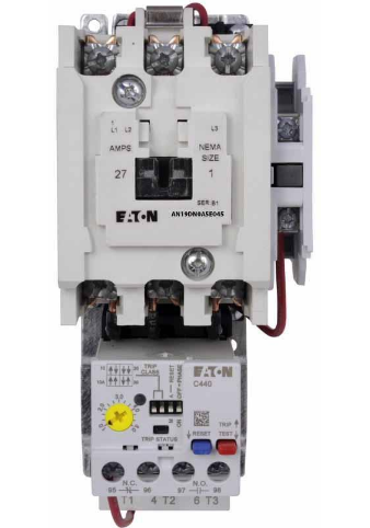 Eaton standard contactor with motor overload relay