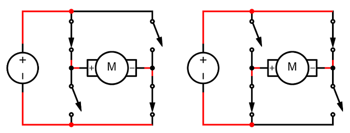 H-bridge circuit for motor control