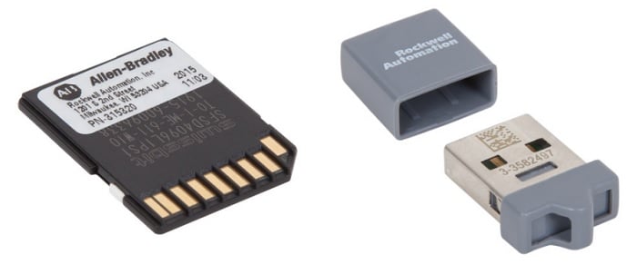 SD card and USB license dongles