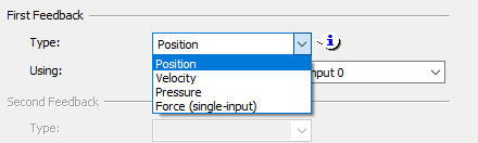 Feedback type selection window in RMCTools